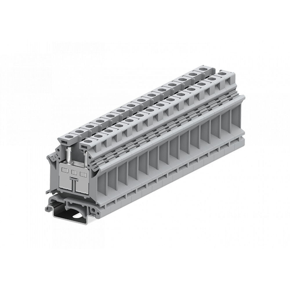 Изображение товара Проходная клемма 316901 винтовой монтаж 16 мм кв 76А 800В серый