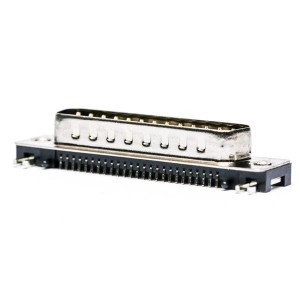 190-025-163R001, Стандартные соединители D-Sub  25P Mle SMT R/A bdlk 4-40 insert
