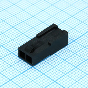 436400201, Корпус разъема 2 контакта 3мм вилка монтаж на кабель серия Microfit пакет