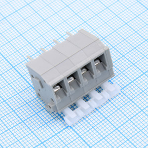 GT242V-5.0-04P-11-00, Нажимной, безвинтовой клеммный блок 4 контакта серия GT242V-5.0