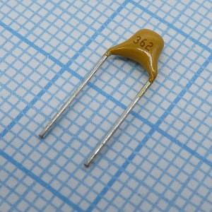 TS170R1H362JSBNB0R, Конденсатор керамический многослойный 3600пФ 50В NPO ±5% радиальный 5.08мм 125°C россыпь