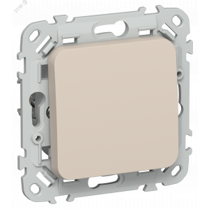 FLITE Выключатель 1-клавишный 10А ВС11-1-0-ФлЛ льняной IEK FI-V10-0-10-1-K88