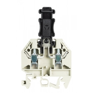 Клемма для модулей WK 4 TKG-TRST P3/U, Клемма для штекера размыкателя с тестовыми гнездами, тип фиксации провода: винтовой, номинальное сечение: 4 мм кв., 20A, 690V, ширина: 6 мм, цвет: серый, тип монтажа: DIN35