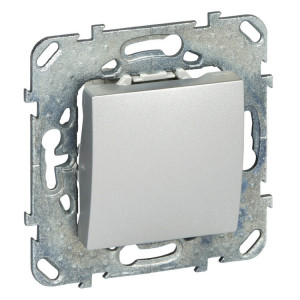 UNICA TOP ВЫКЛЮЧАТЕЛЬ 1-клавишный, кнопочный, сх. 1, АЛЮМИНИЙ MGU5.206.30ZD