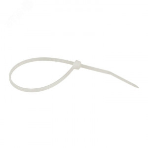 Хомут кабельный 2.5х150 нейл. бел. (уп.100шт) plc-c-2.5x150