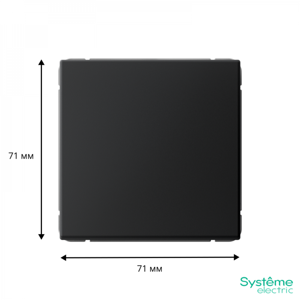 Изображение товара ARTGALLERY 1-клавишный переключатель 10A с черным механизмом GAL001061S