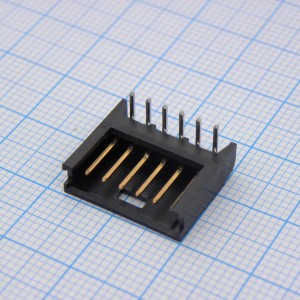 280379-2, Разъем типа провод-плата, скрытый, 2.54 мм, 6 контакт(-ов), Штекер, Серия AMPMODU MOD II, Пайка