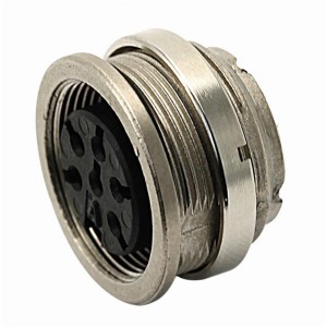 T 3638 004, Цилиндрические разъемы DIN 12 Pin female;Gold Front Mount