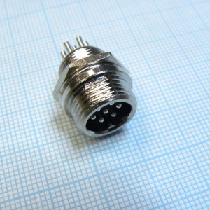 Разъем PH-M12-7MP, разъем металлический