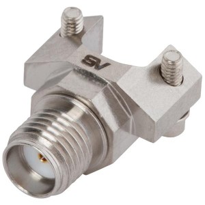 SF2921-61450, РЧ соединители / Коаксиальные соединители SMA F Solderless PCB Edge Mnt Conn 2 Hole