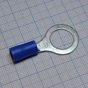 RV5.5-12  Blue, наконечник кабельный кольцевой с изоляцией d=13мм, сеч. пров.4.0-6.0мм2