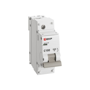 Выключатель автоматический модульный 1п C 100А 10кА ВА 47-100 PROxima EKF mcb47100-1-100C-pro