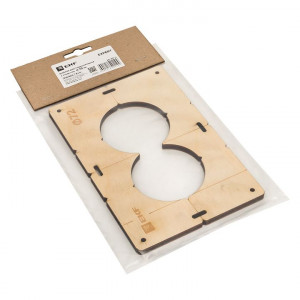 Шаблон для подрозетников c 2 отв. диам. 72 мм EKF Expert sh-d72-2