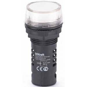 Dekraft Лампа комм. ADDS D22 LED бел. 220В AC/DC ЛK-22