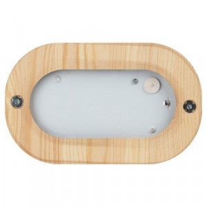 Светильник НБО 04-60-011 Кантри дерево/стекло IP54 E27 max 60Вт 232х140 овал клен Б0048031