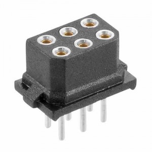 M80-8870601, Проводные клеммы и зажимы 3+3 POS DIL FEMALE VERT TIN/LEAD