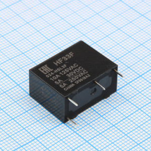 HF33F/024-HSL3F, Реле силовое катушка 24В 5А один контакт на замыкание