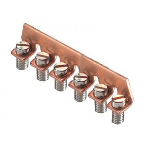Соединительная перемычка 9215 - 6, Соединительная перемычка, 6 полюсов, неизолированная, винтовая, для клемм: WK 4 …