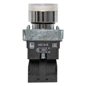 Кнопка BA21 с подсветкой 230В белая NO PROxima xb2-bw21-230
