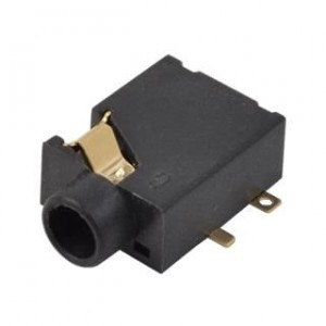 SJ1-3515-SMT-TR-BE, Телефонные разъемы audio jack, 3.5 mm, rt, stereo, SMT, 2 switches, blue, T&R package