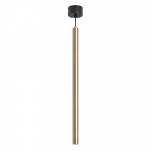 Светильник SP-PIPE-HANG-L600-R30-9W Warm3000 (BR, 24 deg, 230V) 038646, Подвесной светильник. Мощность 9 Вт, св. поток 561 лм, 64 лм/Вт, теплый 3000 K, CRI>90, угол 24°, напряжение питания 230 В. Бронзовый круглый корпус из алюминия, рассеиватель PC, степень защиты IP20. Размер: диаметр 30 мм, длина 600 мм, размер чаши: диаме