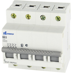 ВА47-063Про, 4P, 20A, Icu-4,5kA, х-ка В 7000067