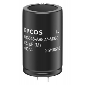 B43548B5337M060, С защёлкиваемыми выводами 450V 330uF ±20%