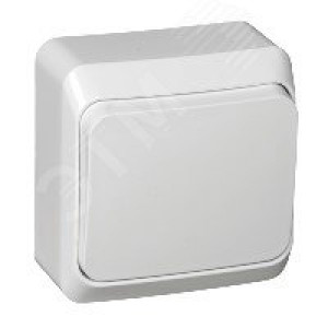 Выключатель кнопочный 1-кл. ОП Этюд 10А IP20 с самовозвратом бел. SE KA10-001B