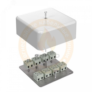 Коробка огнестойкая для кабель-канала 40-0470-FR6.0-6 Е15-Е120 103х103х45 40-0470-FR6.0-6