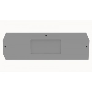 Торцевая крышка D-WS4-QU-01P-11, Торцевая крышка, для клемм WS4-QU..., цвет: серый