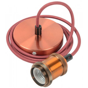 Патрон подвесной E27 со шнуром 1,5м RETRO бронза EPA12-04-02-K29