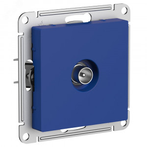 ATLASDESIGN TV РОЗЕТКА оконечная 1DB, механизм, АКВАМАРИН ATN001191