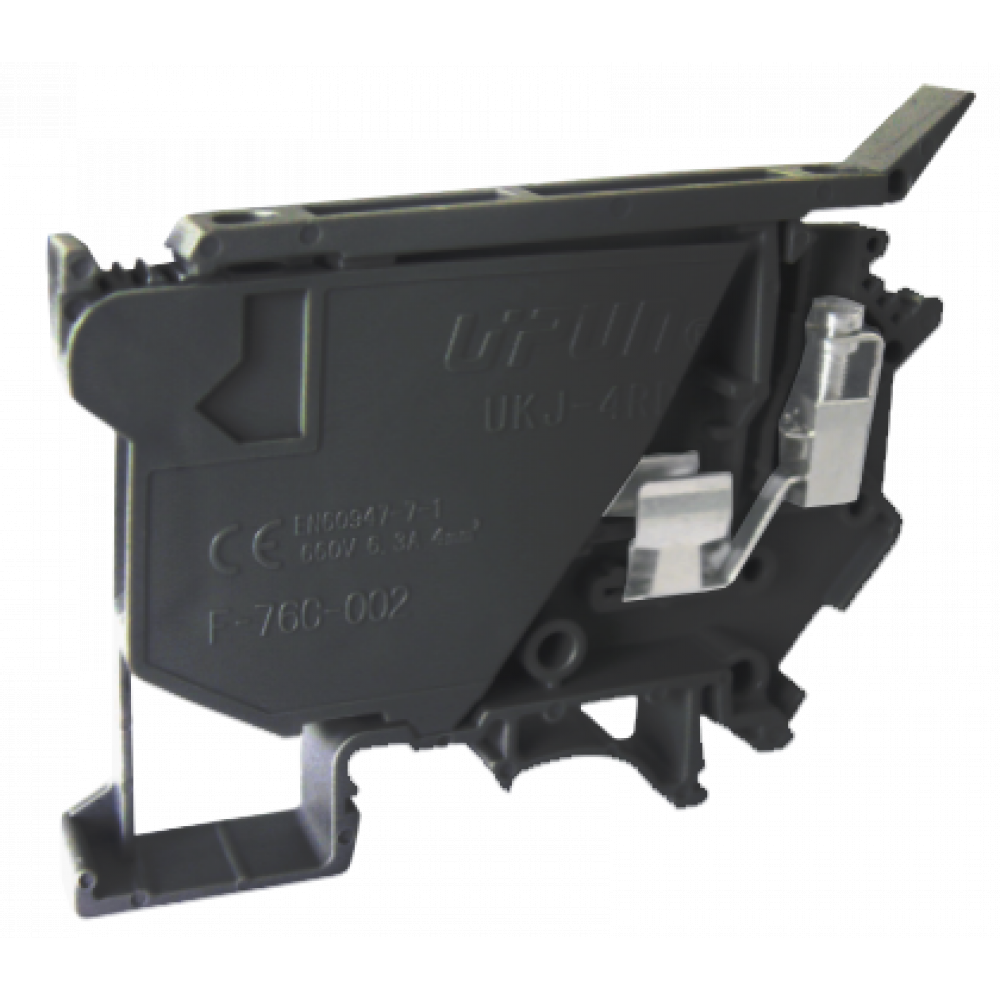 Изображение товара Предохранительная клемма UKJ-4RD(BK) для надежных электрических соединений