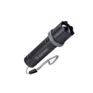 Фонарь аккумуляторный ручной LED 1Вт линза зум аккум. Li-ion 14500 0.45А.ч USB-шнур ABS-пластик KOS117Lit