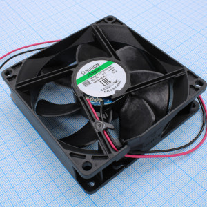 PF92251V2-1000U-A99, Вентилятор 12В 92х92x25мм  V 4200об/мин, 43.0дБ, подшипник Vapo, 280мА 3.36Вт