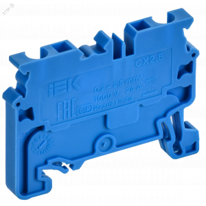 ARMAFIX Клемма пружинная CX2.5 BU 2,5мм2 проходная синяя IEK AF-CT40-00-K07-002