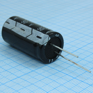 KM332M1HBKJ1835VBK, Конденсатор алюминиевый электролитический 3300мкФ 50В ±20% (18х35мм) радиальный 7.5мм 1750мА 2000часов 105°C россыпь