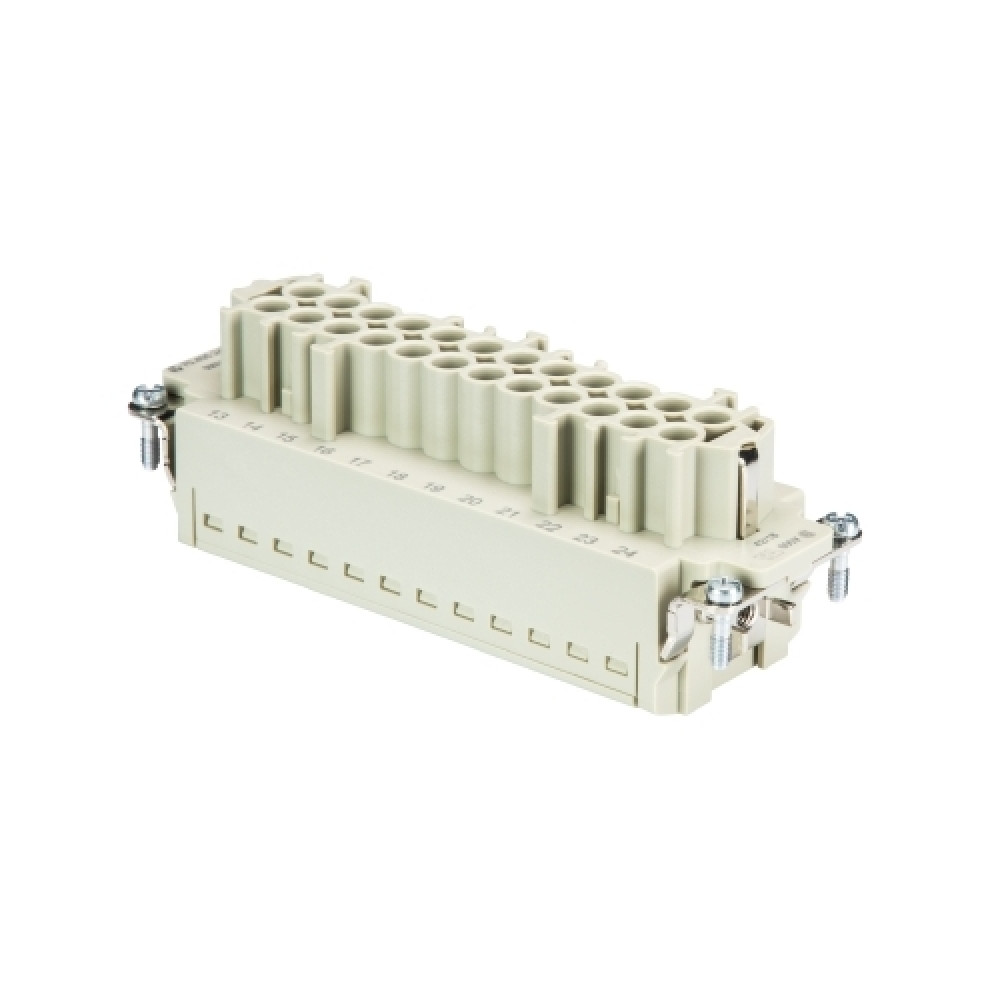 Изображение товара Розеточная контактная вставка Wieland 70.405.2453.0 с Push-in фиксацией 24 полюса 500V 16A Изображение товара Розеточная контактная вставка Wieland 70.405.2453.0 с Push-in фиксацией 24 полюса 500V 16A