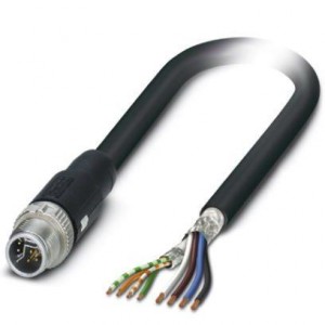 1407488, Кабели Ethernet / Сетевые кабели 2 meter CAT5e M12 Y-Code Male-Open End