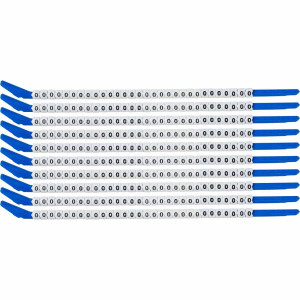 brd133224, SCN-13-O-CAP клипсы белые, 300шт/упак, для провода 3,4-3,8мм диаметра, легенда O