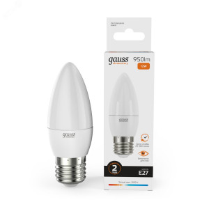 Лампа светодиодная Elementary 12Вт свеча 3000К тепл. бел. E27 950лм 30212