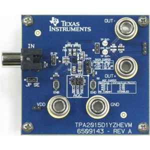 TPA2015D1YZHEVM, Средства разработки интегральных схем (ИС) аудиоконтроллеров  TPA2015D1YZHEVM Eval Mod