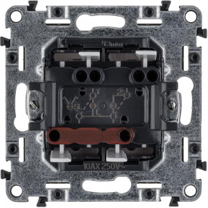 VLN-l БЕЛ Выкл 2-кл с подсвкой 752428