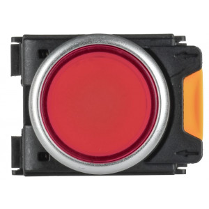 Кнопка с подсветкой d=22мм 1NO+1NC красная MASTER MI-BT60-11D-3-12-K04