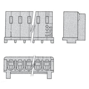 608263302815000, Проводные клеммы и зажимы CONN RCPT HOUSING 2POS 2.5MM
