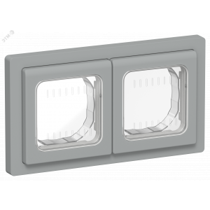 FLITE Рамка 2-местная IP55 Рпро-2-55-ФлС серый IEK FI-M20-32-55-K03