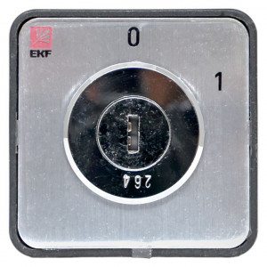 Переключатель кулачковый ПК-1-112 25А 2P «0-1» с ключом PROxima pk-1-112-25