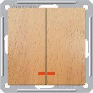 W59 2-клавишный ВЫКЛЮЧАТЕЛЬ с подсветкой, 16АХ, механизм, БУК C3(2) VS516-251-8-86