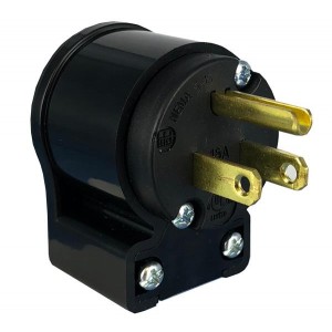 Q-710-RA, Штепсельные вилки и розетки для сетей переменного тока 15A/125VAC PLUG NEMA 5-15P