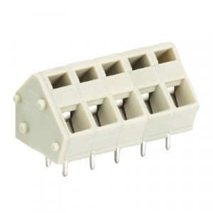 Клемма Wiecon 8191FK / 5 OB, Клеммник x5  шаг 5.0 мм 300V 16A без бок. крышки